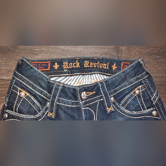 Flared/ bootcut Rock Revival Y2k jeans - Picture 2 of 5
